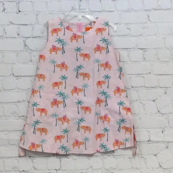 Like New Jim Thompson 4-5T Elephant Print Dress - Picture 1 of 6